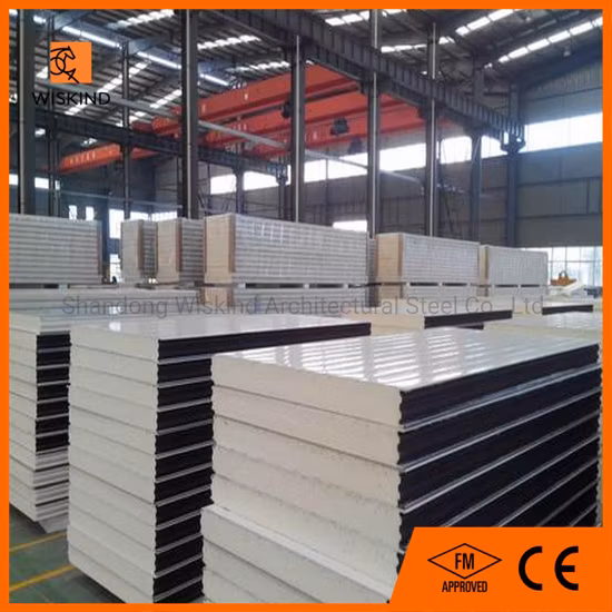 20mm 30mm Steel Exterior Cladding Panels Insulation Phenolic Foam Sandwich Panels Anti Fire Insulation PF Wall Boards for Clean Room