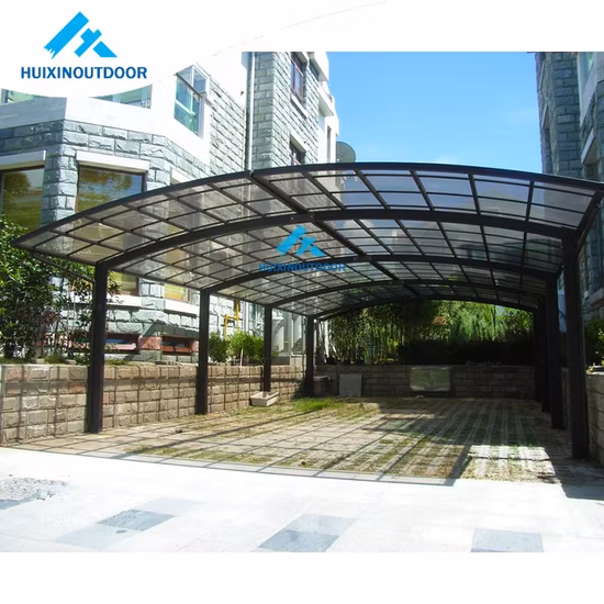 Pata de aluminio que cubre la pared Alu Carport Gazebo para coche